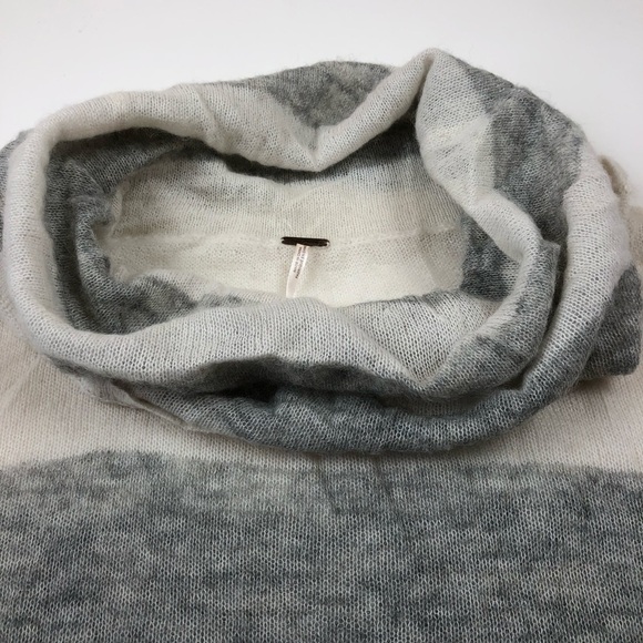 Free People Lulu Rugby-Stripe Cowl-Neck Sweater XS - Picture 3 of 8